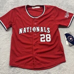 Lane Thomas Washington National MLB #28 ‎ Jersey Youth Small 6/7 Red